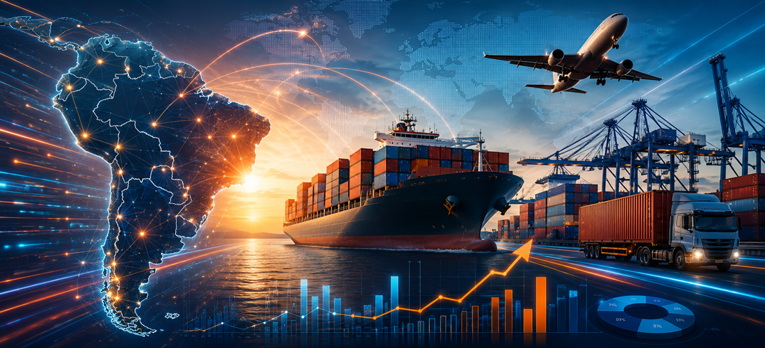  Novo mês de dados DataLiner: Comércio conteinerizado cresce na América do Sul enquanto fretes para a Costa Leste seguem em alta