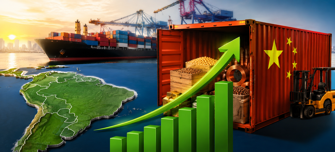  Latin American exports to China rise 25% in first quarter