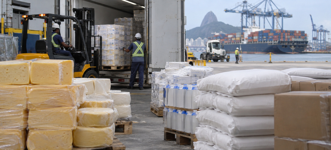 Dairy Imports at maritime port